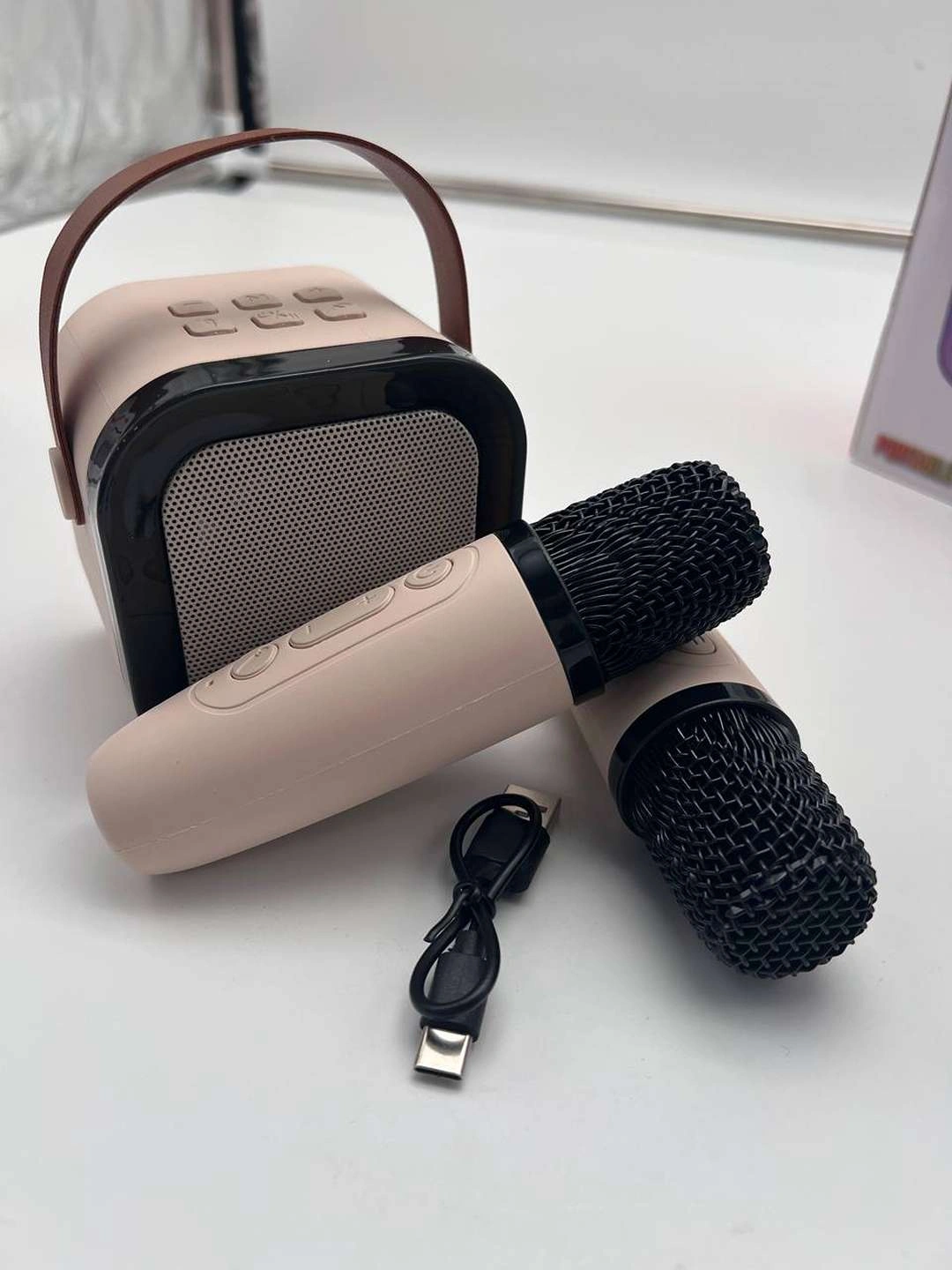 2 mikrofonli Bluetooth bolalar uchun simsiz karaoke karnay