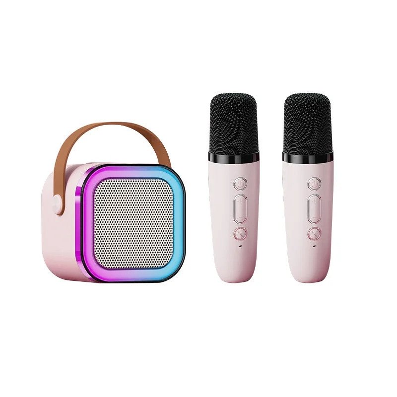 2 mikrofonli Bluetooth bolalar uchun simsiz karaoke karnay