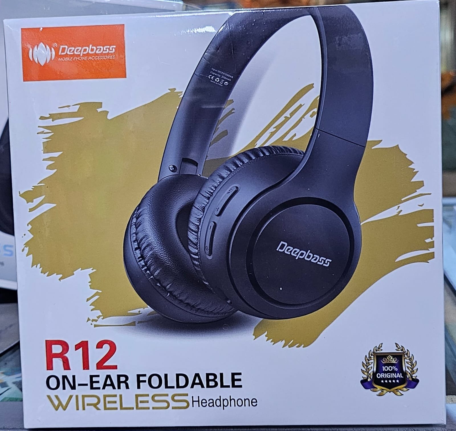 Deep Bass R12 ecouteurs Casque Bluetooth V5.3 + sans fil TSuppor TF Card-FM-Audio input