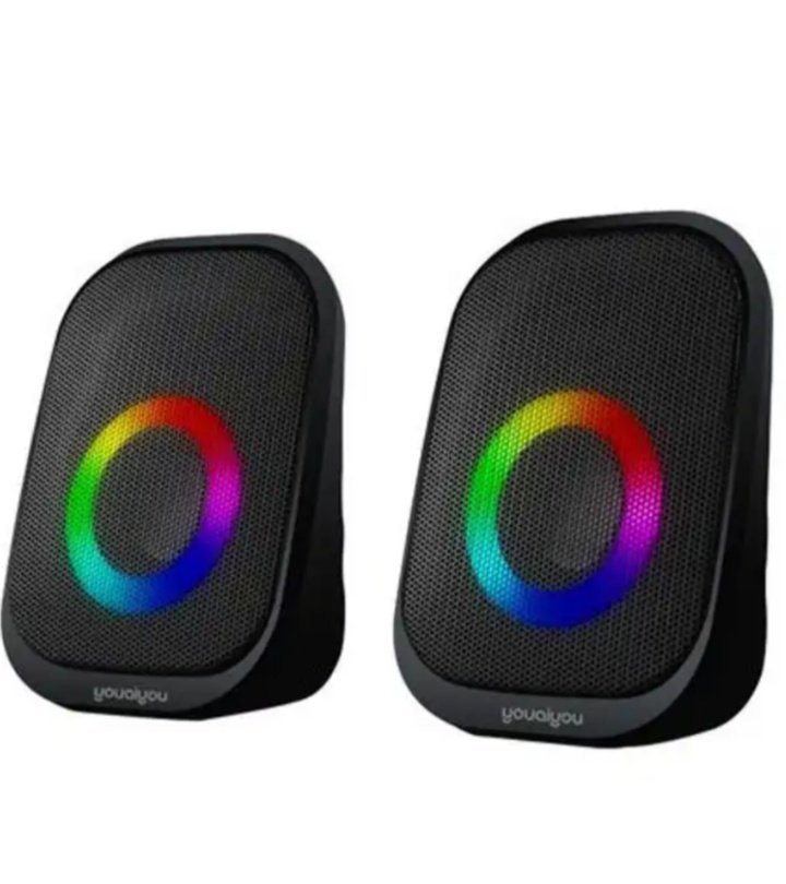 youaiyou Haut parleur G500 haute qualité USB 2.0 Ordinateur PC Smartphones RGB Lumière