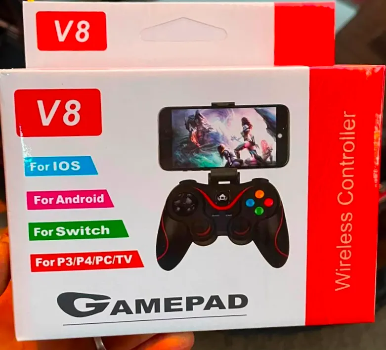 Manette De Jeu Sans Fil Bluetooth V8