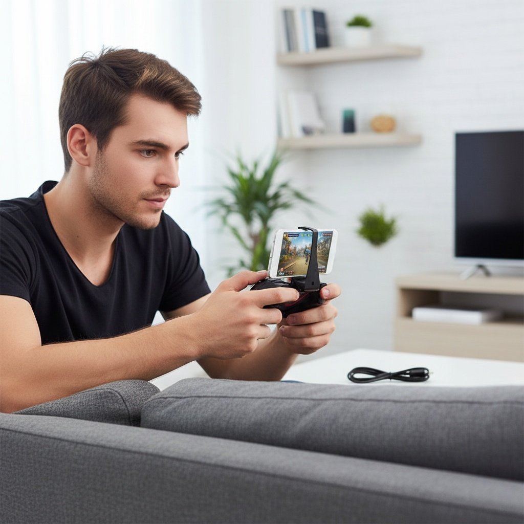 Manette De Jeu Sans Fil Bluetooth V8