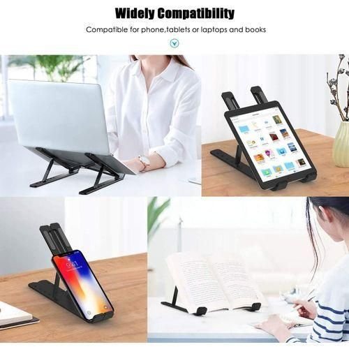 Support Ordinateur Portable  Ergonomique Réglable Hauteur Antidérapant Pliable