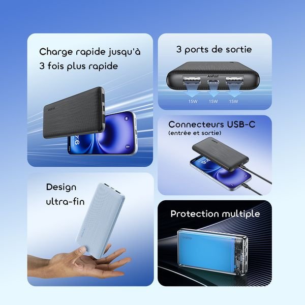 oraimo PowerFlow B11 Batterie externe 10 000 mAh