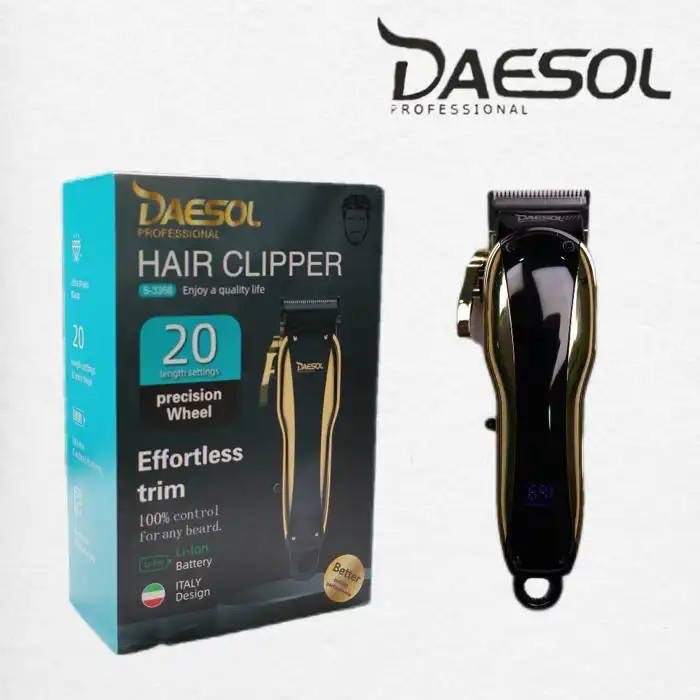 daesol Tondeuse Professionnelle Detailer S-3358 L – Tondeuse de précision sans fil pour cheveux et barbe